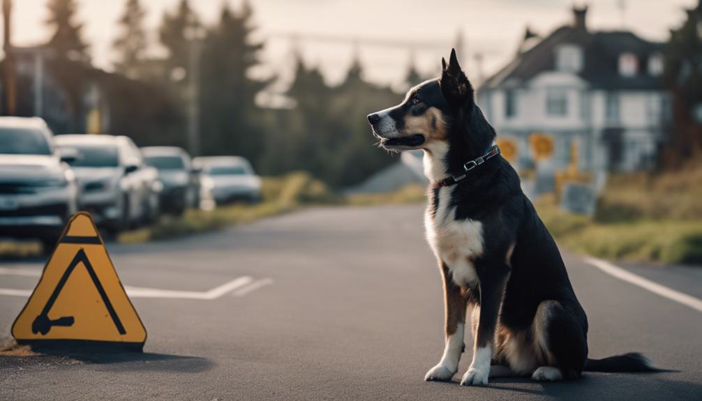 dog road safety training
